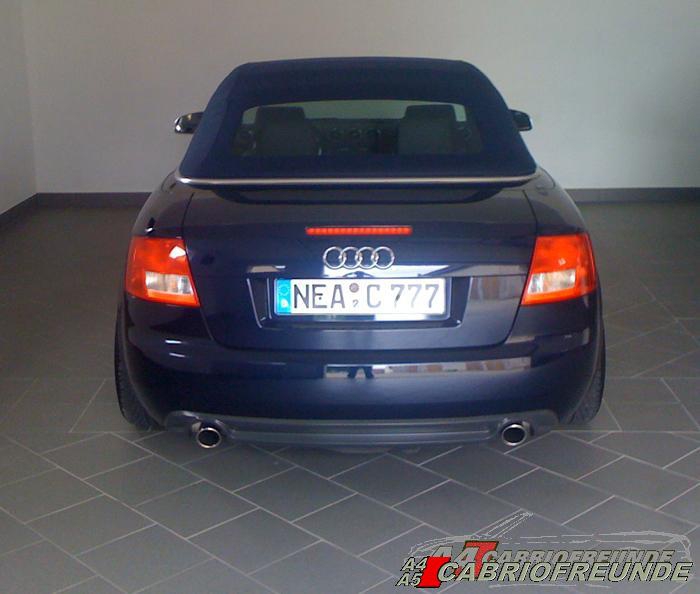 Original 1,8T Auspuff mit S4 - Diffusor in Grau